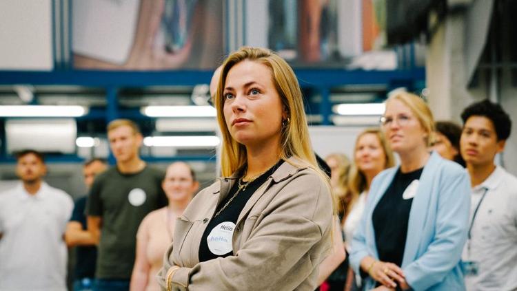 Fokus auf Teilnehmerin