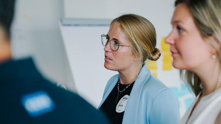 Fokus auf Teilnehmerin