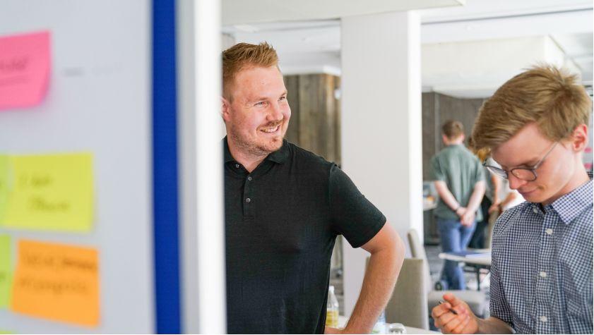 Fokus auf Teilnehmer während eines Seminars